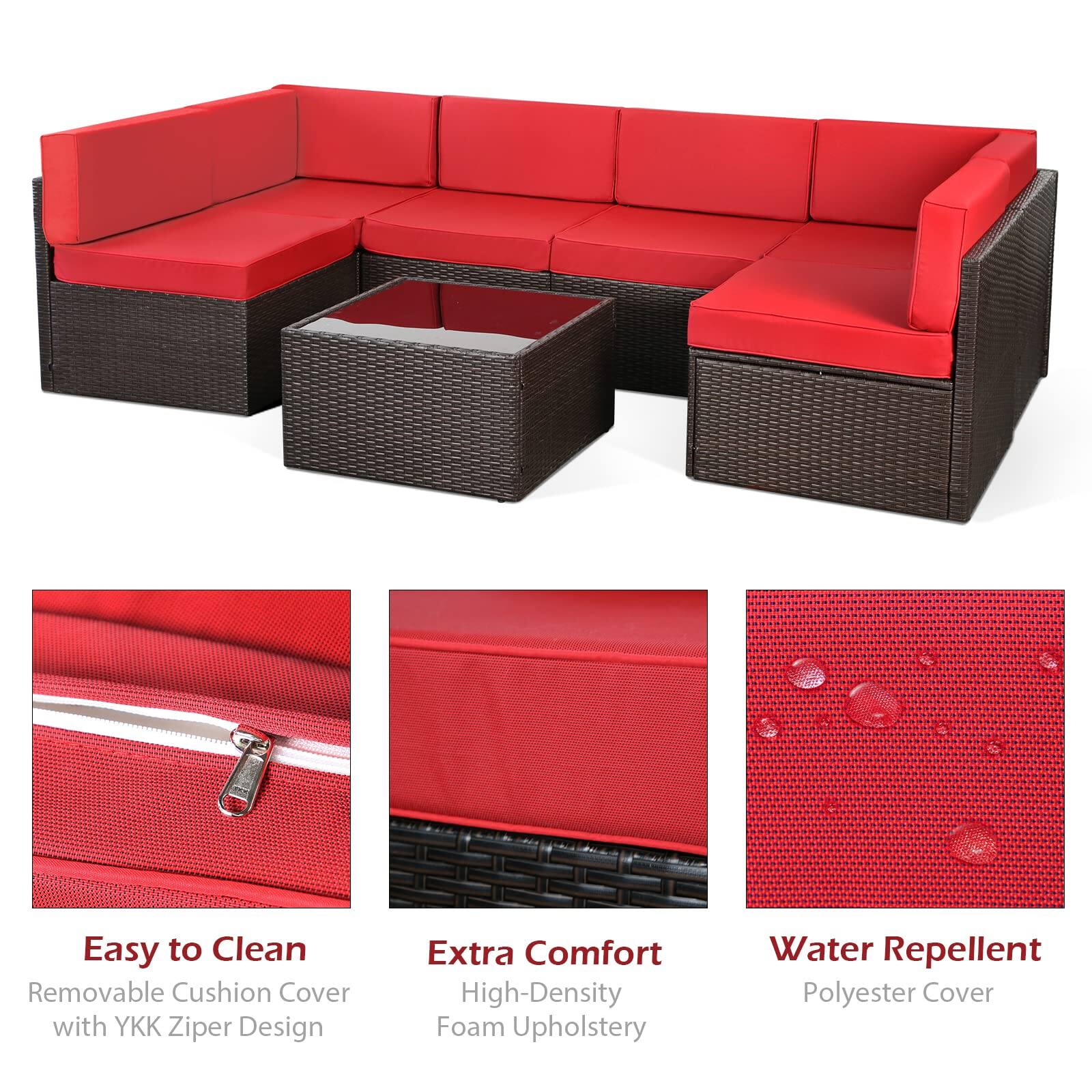 Easy to Clean  
Removable Cushion Cover with YKK Zipper Design  

Extra Comfort  
High-Density Foam Upholstery  

Water Repellent  
Polyester Cover