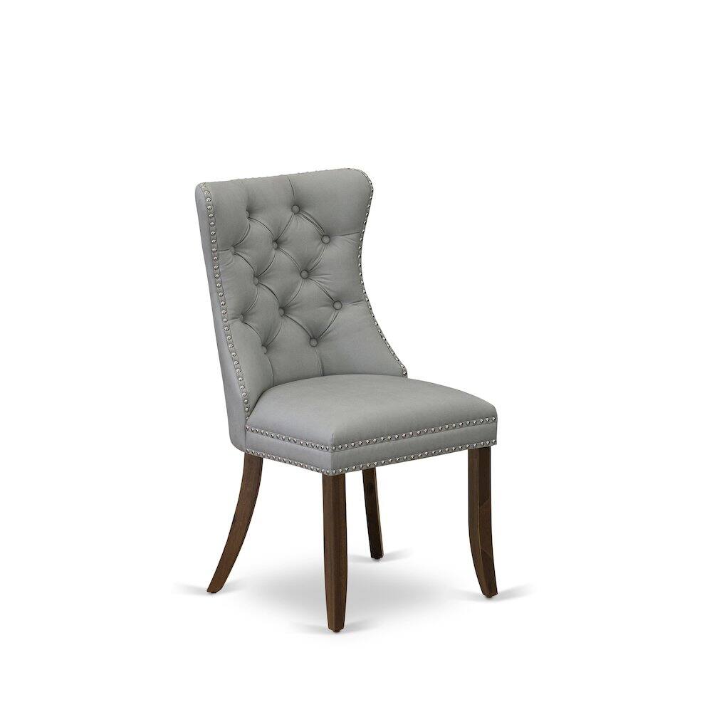 Back. East West Furniture - Parsons Dining Chairs - Grey.