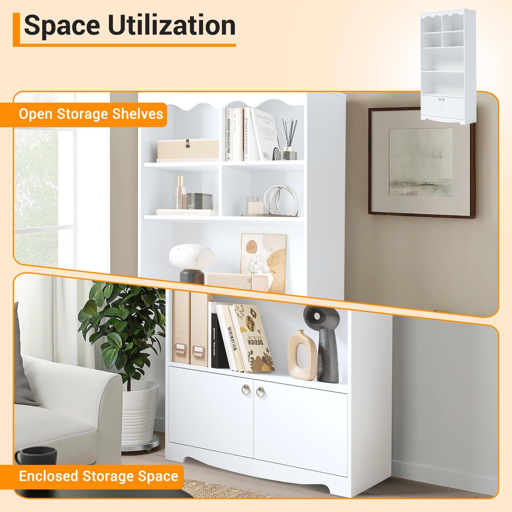 Space Utilization

Open Storage Shelves

Enclosed Storage Space