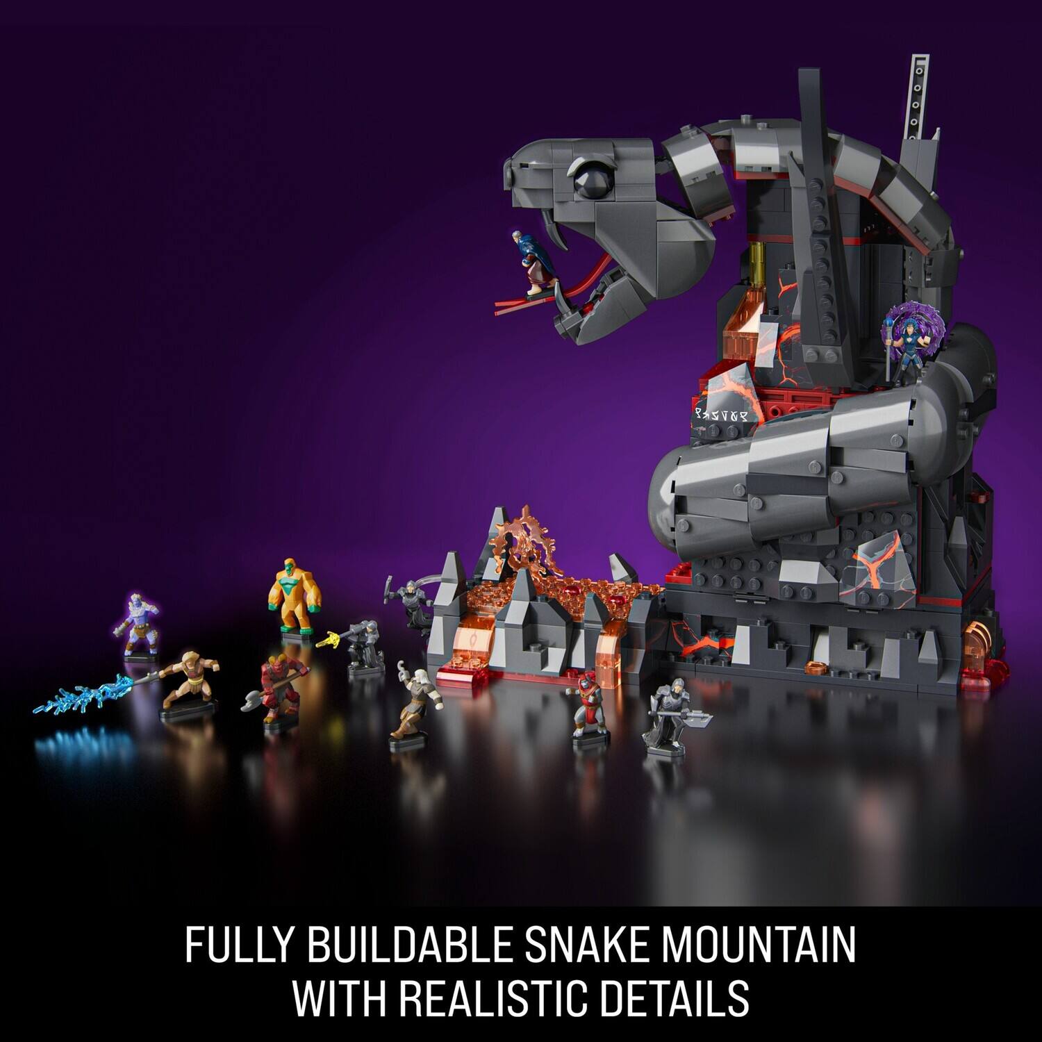 FULLY BUILDABLE SNAKE MOUNTAIN WITH REALISTIC DETAILS