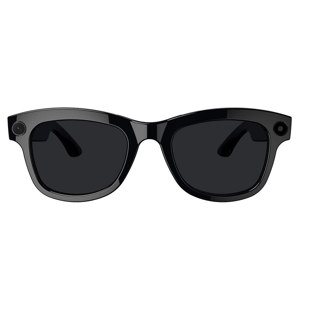 PRIMEPLUS - Smart Translation Glasses 8MP Video Image Stabilization Real-time Translation 4K Smart Glasses with Camera- Polarized - Black- Polarized