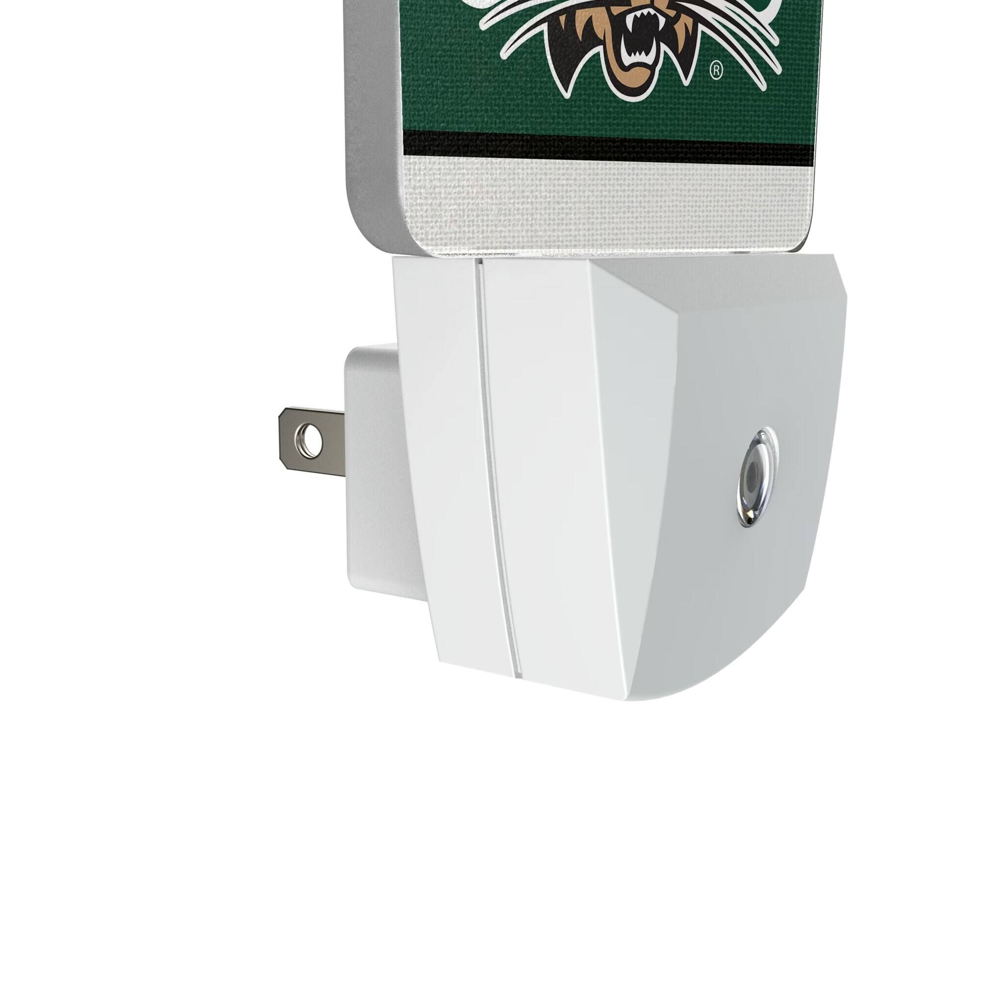 Alt View 2. Keyscaper - Ohio Bobcats Stripe Design Nightlight 2-Pack - Multicolor.