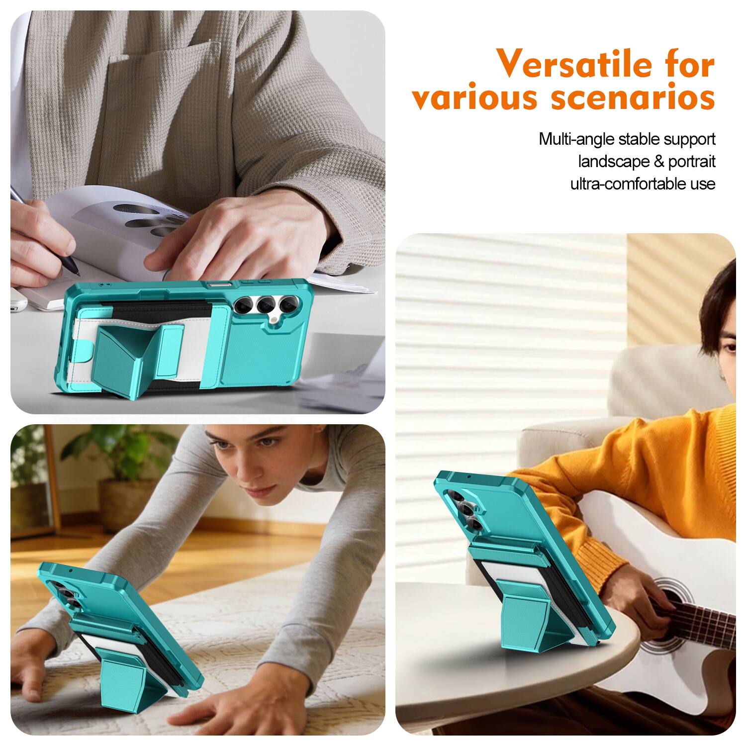 Versatile for various scenarios

Multi-angle stable support landscape & portrait ultra-comfortable use
