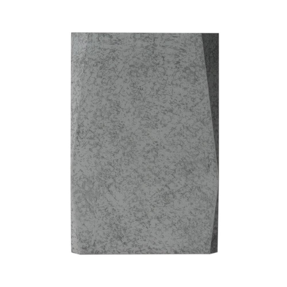 Back. Alfi - 12" x 8" Concrete Gray Matte Waste Bin for Bathrooms - Gray.