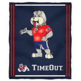 Vive La Fete - Fresno State Bulldogs 36'' x 48'' Children's Mascot Plush Blanket - Multicolor
