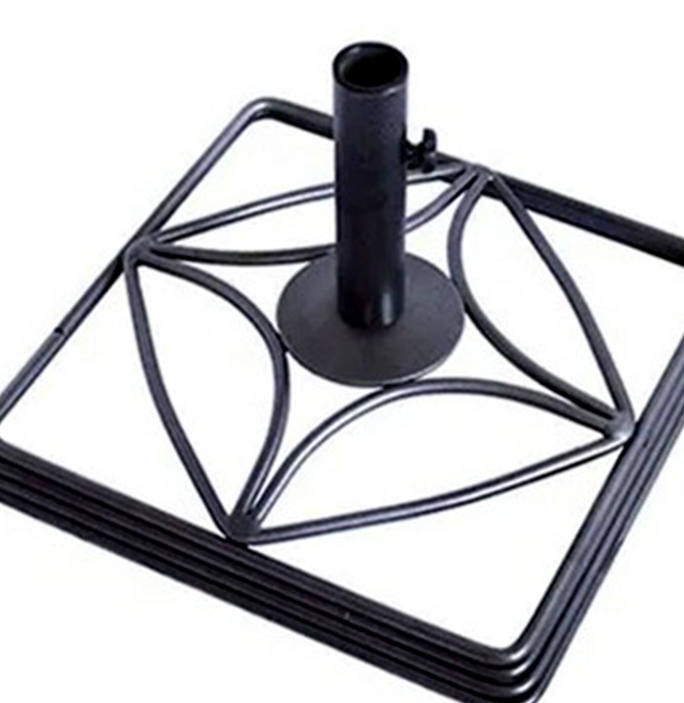 Alt View 4. Four Seasons Courtyard - Four Seasons Courtyard Stonington 18.5 Inch Heavy Iron E Coated Umbrella Base - Black.