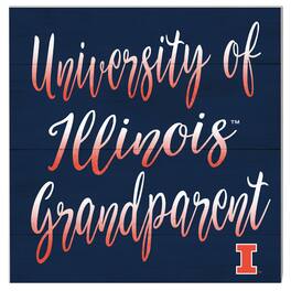 Jardine - Illinois Fighting Illini 10'' x 10'' Grandparent Plaque - Navy