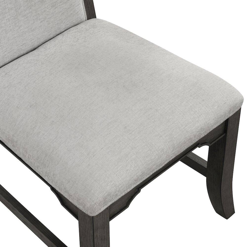 Alt View 2. New Classic Furniture - New Classic Furniture Lisbon Wood Dining Side Chair in Gray (Set of 2) - Gray.