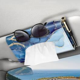 Kitcheniva - Car Visor Tissue Napkin Holder Organizer Ocean Marble