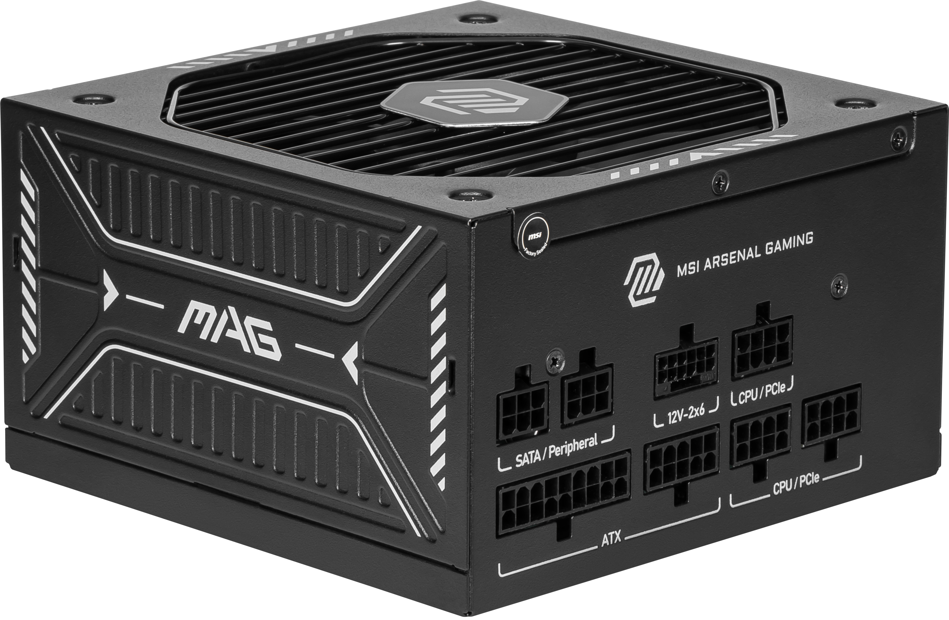 MSI - MAG A650GLS PCIE5 650W ATX 3.1 & PCIe 5.1 Ready Fully modular 80 Plus Gold Energy Efficiency Gaming Power Supply - Black - Front_Zoom