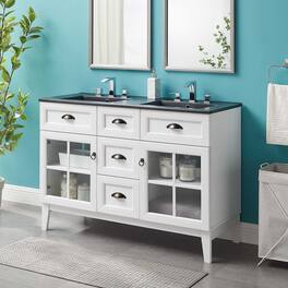 Modway - Isle Bathroom Vanity Basin Included - White Black