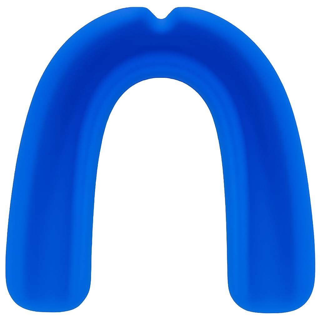 Alt View 1. Amber Sporting Goods - Adult Mouthpiece with Ventilated Case, Boil & Wear Custom Fit for Sports Protection, Blue - Blue.