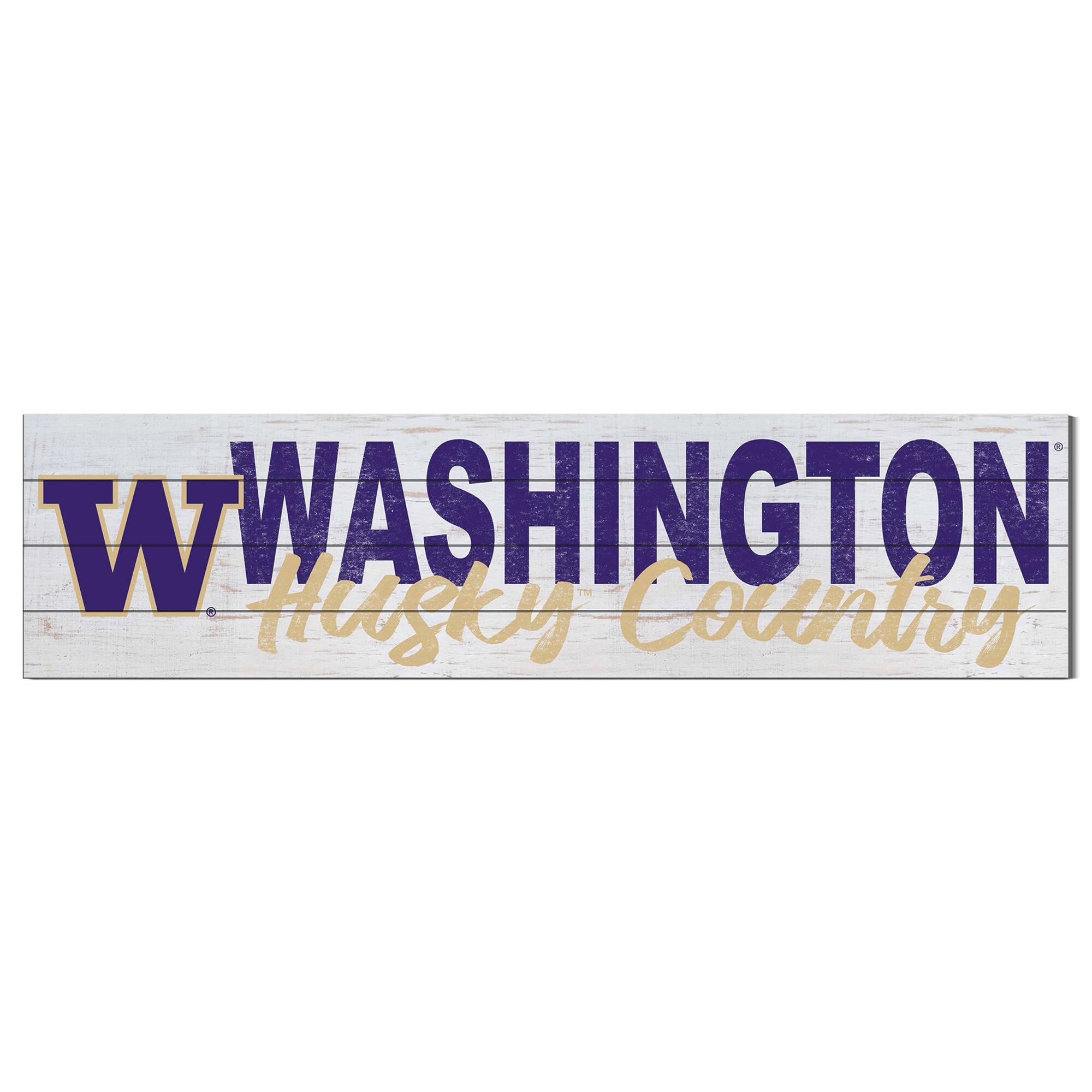Washington Huskies 40'' x 10'' Logo Sign