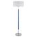 Angle. Camden&Wells - Simone Floor Lamp - Blue/Polished Nickel.