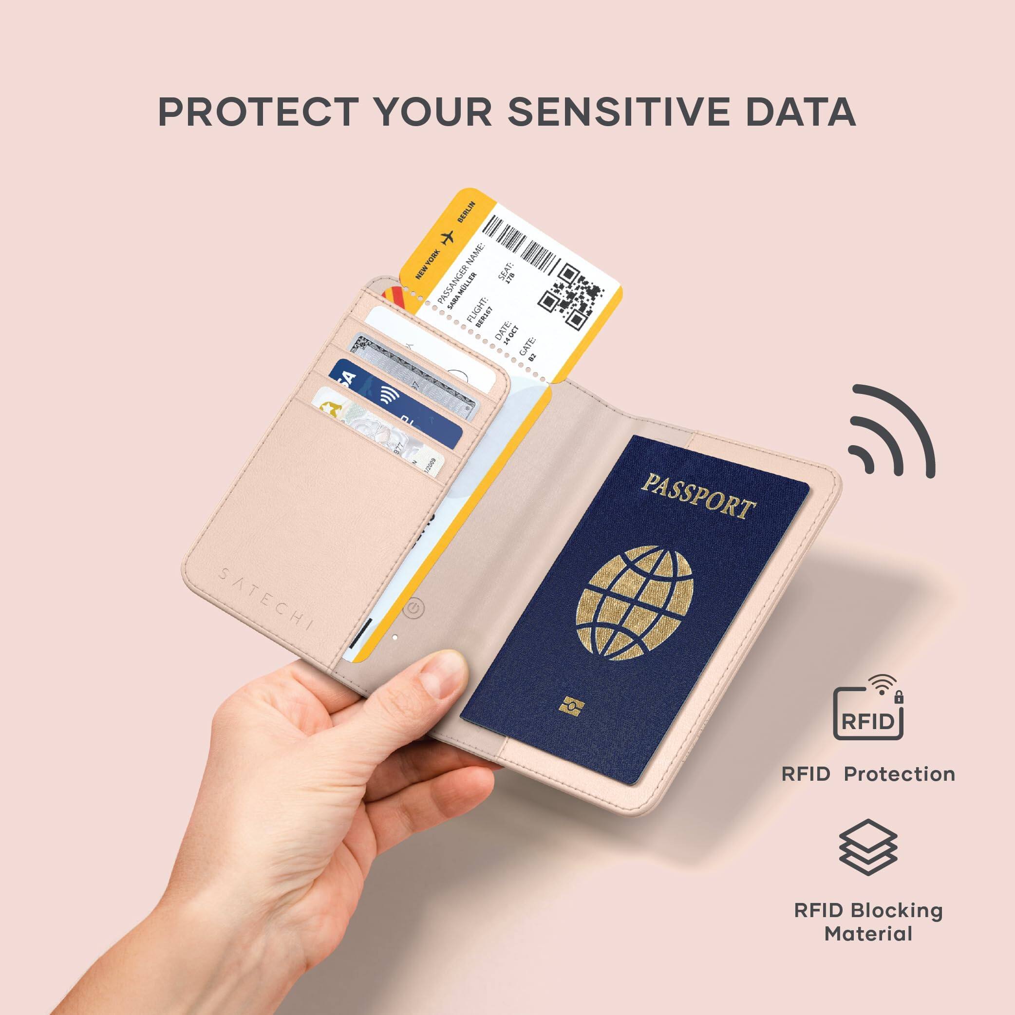 PROTECT YOUR SENSITIVE DATA

NEW TOWA TURE NAME: I SEAR 5 PASSANGER m ARAMOLLER FLIGHT: REMO DATE 1L - GATE w OL SATECHI PASSPORT O RFID RFID Protection RFID Blocking Material