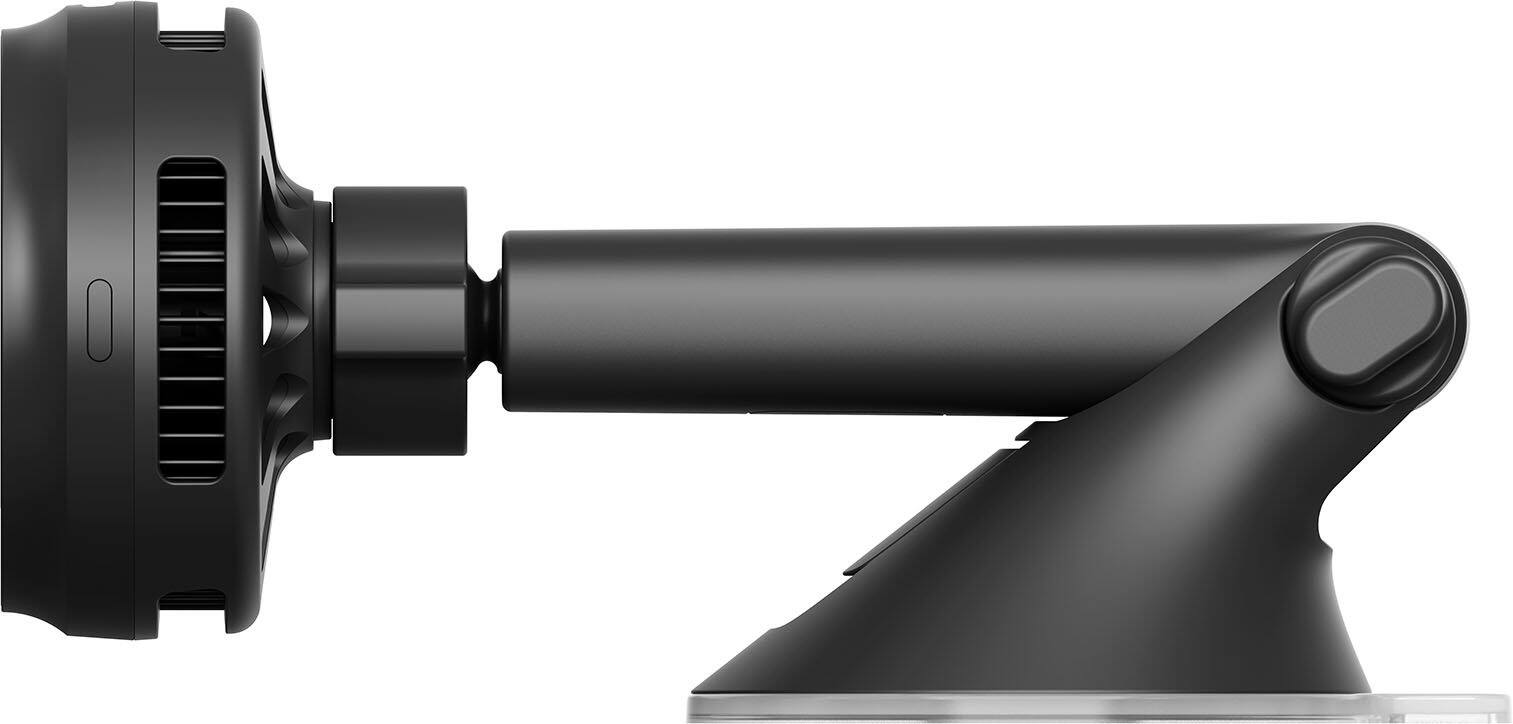 Left. iOttie - iOttie Velox Pro Qi2.2 Magnetic Wireless Car Charger Dash/Windshield & Air Vent Combo with CryoFlow Cooling - Black.