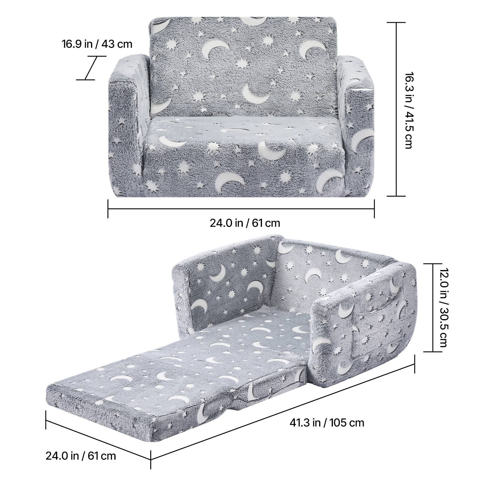 16.9 in / 43 cm  
24.0 in / 61 cm  
16.3 in / 41.5 cm  
12.0 in / 30.5 cm  
41.3 in / 105 cm  
24.0 in / 61 cm