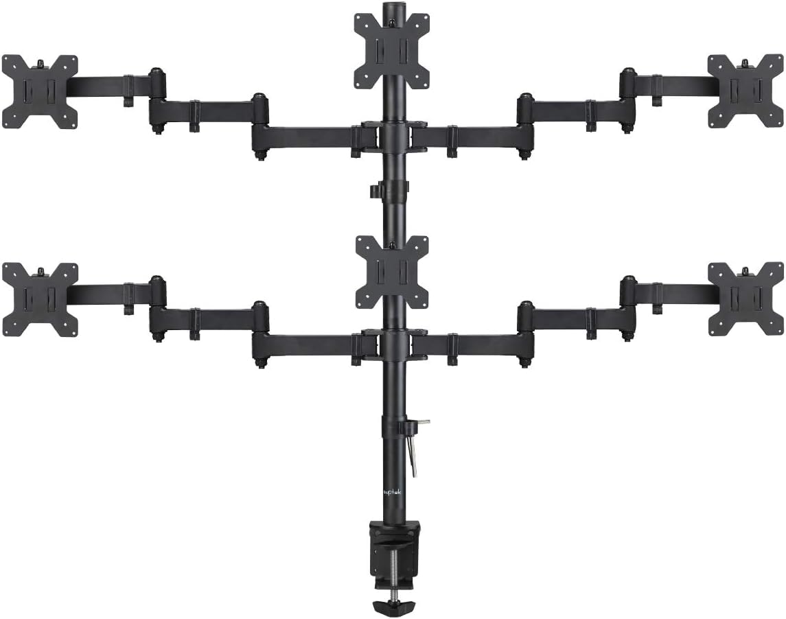 6 monitor plates - desk clamp