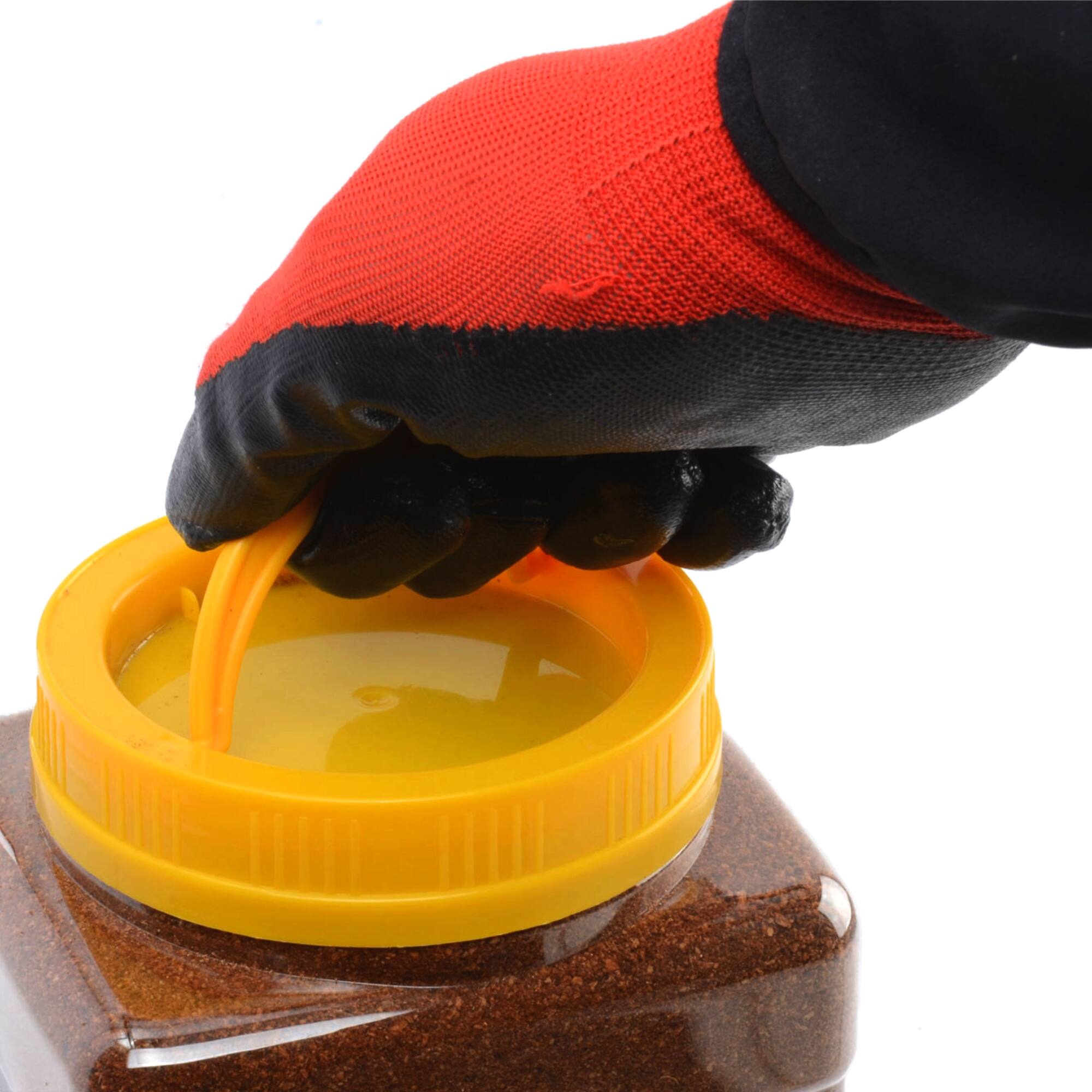 Alt View 3. SpillFix - SpillFix 3Qt Granular Spill Absorbent Shaker Jar, Coconut Coir Oil & Liquid Cleanup, Garage & Industrial Absorbent - Yellow.