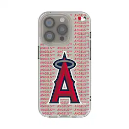 Keyscaper - MLB - Los Angeles Angels Text Backdrop Clear iPhone Case - 16e - Multicolor