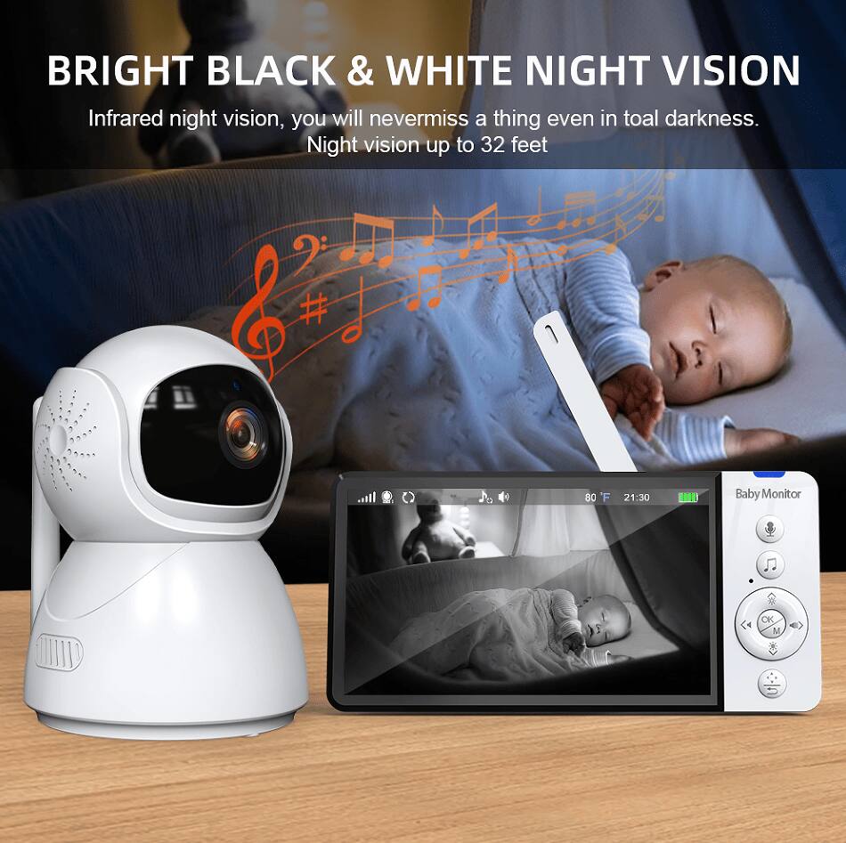 BRIGHT BLACK & WHITE NIGHT VISION

Infrared night vision, you will never miss a thing even in total darkness. Night vision up to 32 feet.