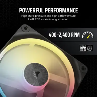 CORSAIR iCUE LINK LX120 R RGB 120mm PWM Reverse Blade CORSAIR iCUE LINK LX120 R RGB 120mm PWM Reverse Blade