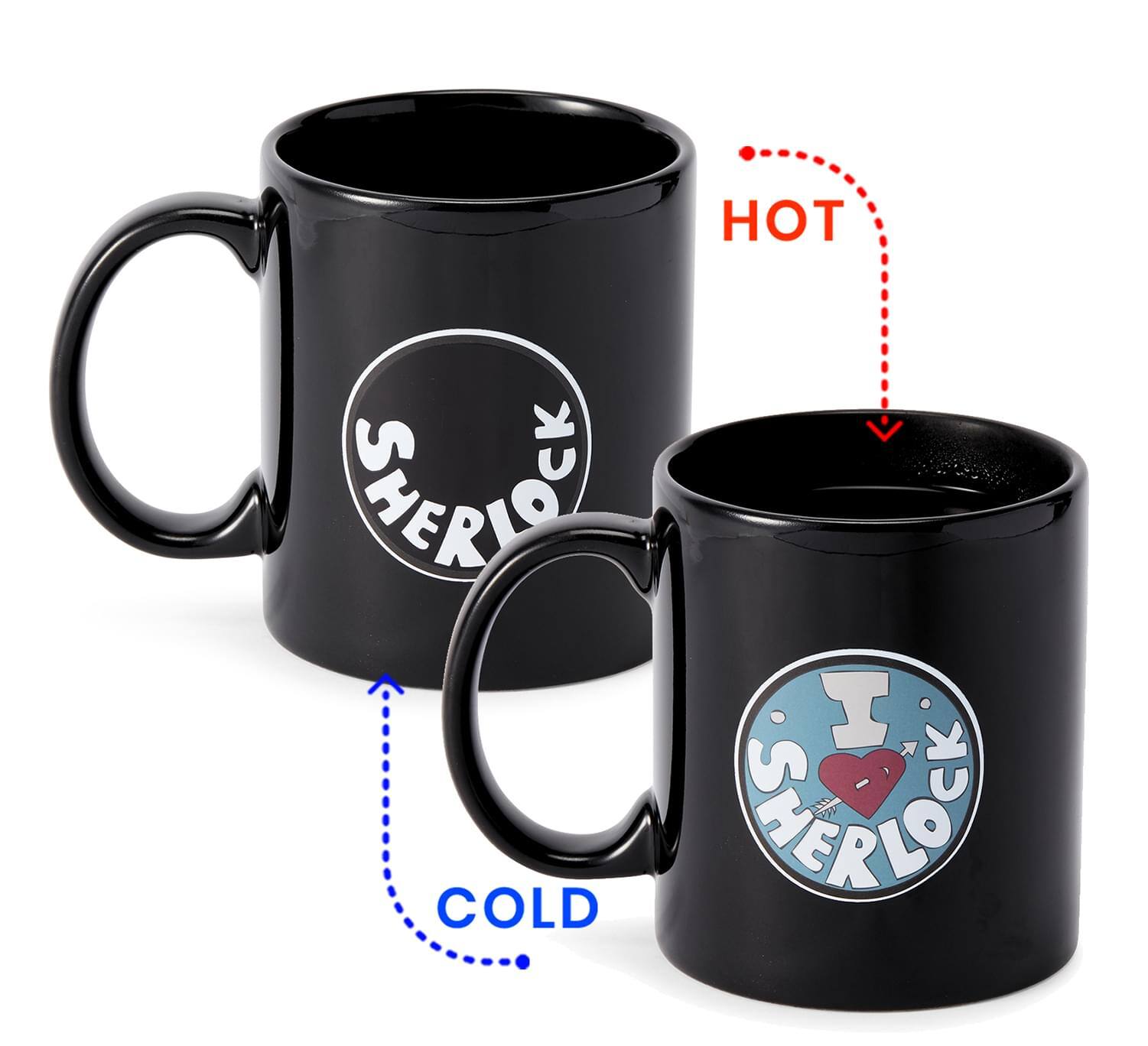 Seven20 - Sherlock Holmes I Heart Sherlock 12-oz Heat- Reveal Mug - Black price history on PriceWatchPro