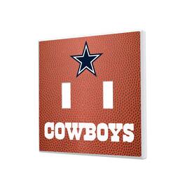 Keyscaper - Dallas Cowboys Football Design Double Toggle Light Switch Plate - Multicolor