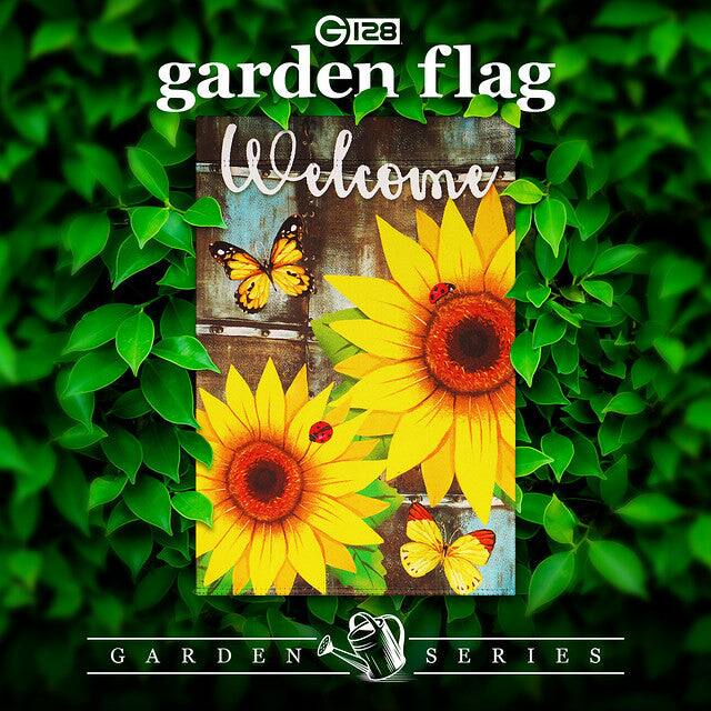 G 128 garden flag  
Welcome  
GARDEN SERIES