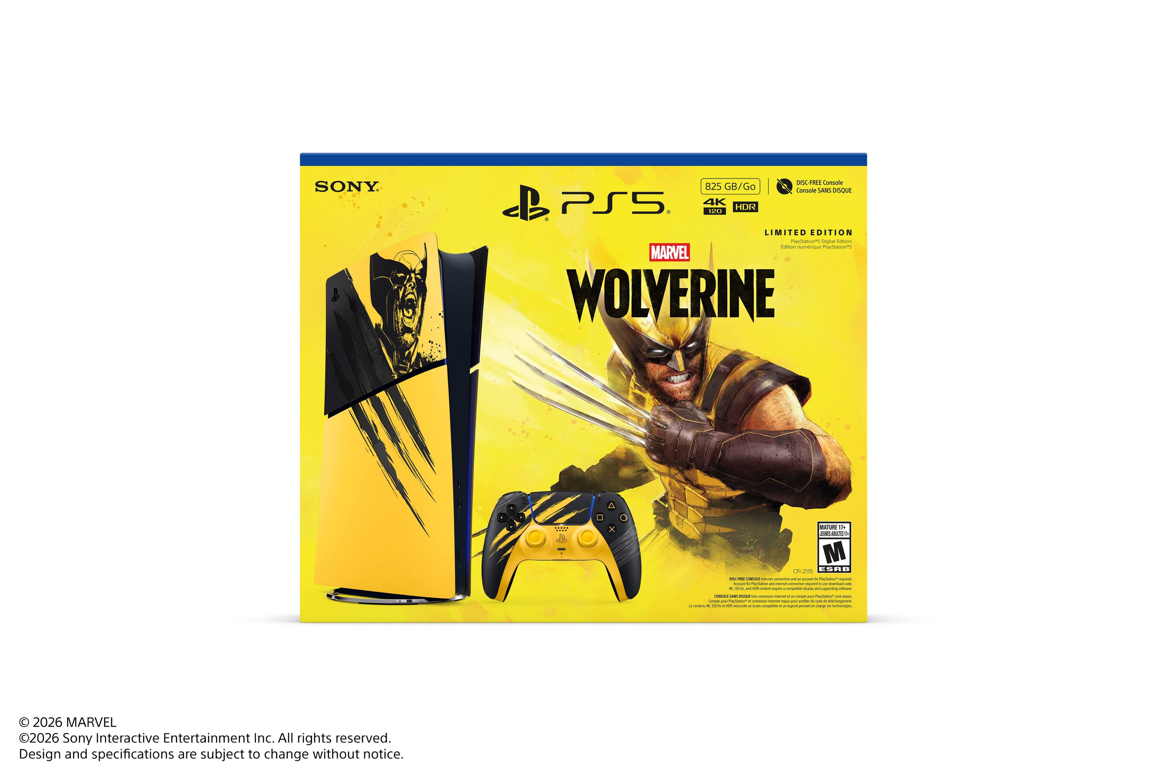 SONY  
DISC-FREE Console 325 GB/Go Console SANS DISQUE PS5 WO HDR LIMITED EDITION  
www.AMALUIRE11.XOMI DOUND M - are OFF-2015 OFF COROOKER Stanced TATIME-BOOKS -- DESIGNOMMENTO - - - - - PRODUCT - - TOMOUUT - - - - - COMMORO - conceprenciale: agucal - - - - -  
2026 MARVEL 2026 Sony Interactive Entertainment Inc. All rights reserved. Design and specifications are subject to change without notice.