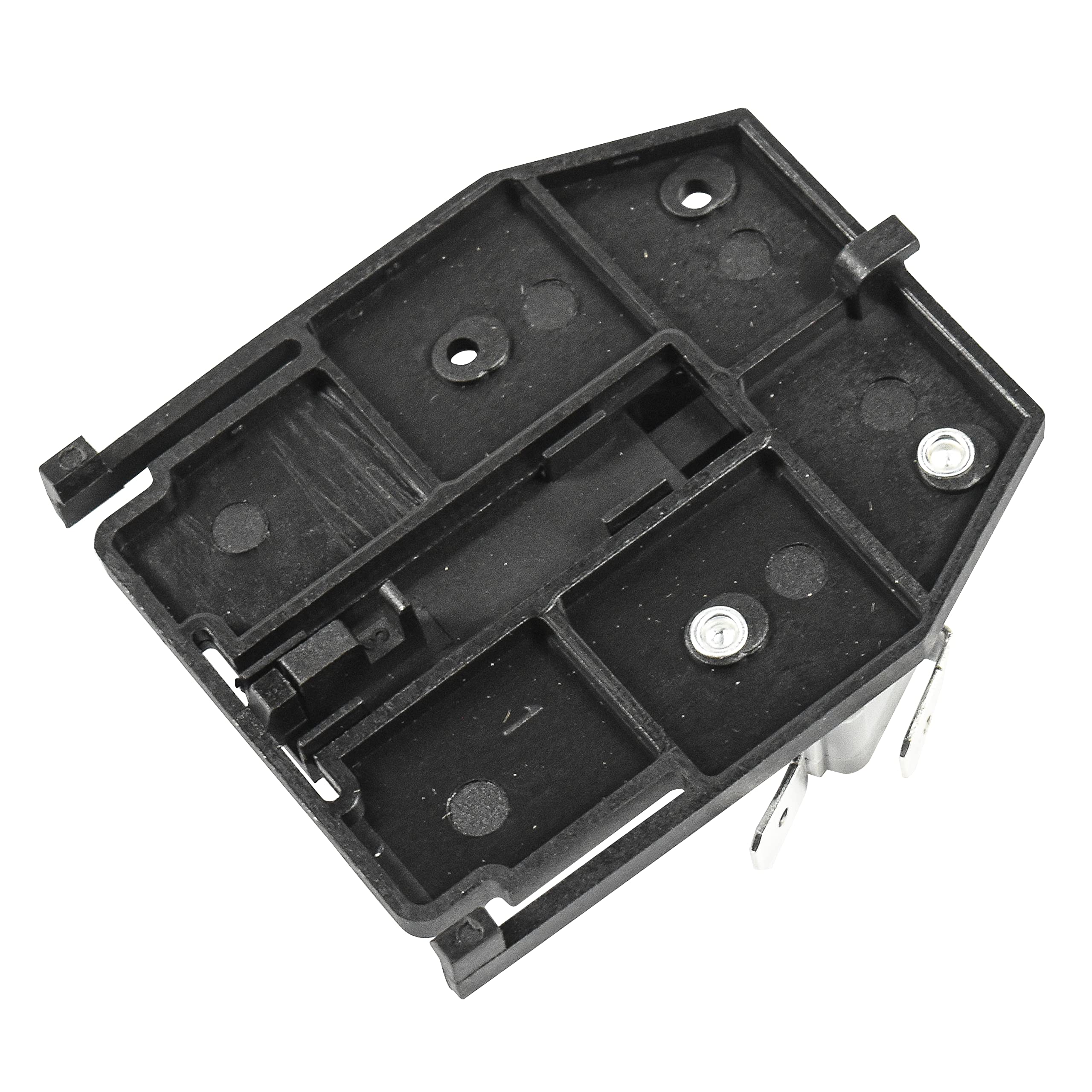 Angle. HQRP - Auxiliary SPDT Switch 10 A 250 VAC Quick-Connect Terminals for SA1C300VQ Definite Purpose Contactor - Black.