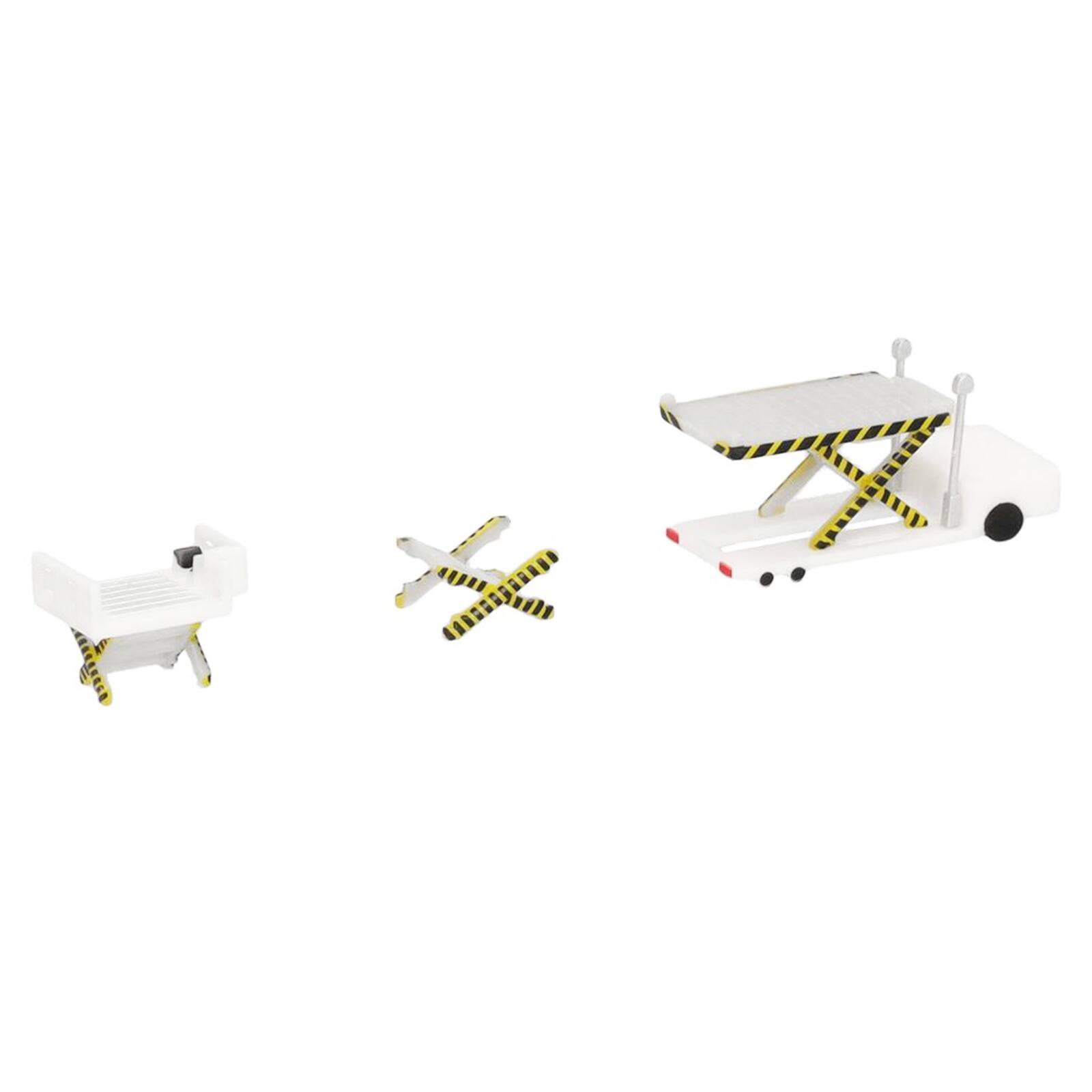 Alt View 5. Herpa - Container Loader 2 Vehicle Set White 1/500 Diecast Model by Herpa.