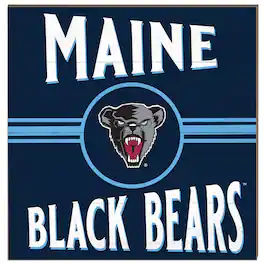 Jardine - Maine Black Bears 10'' x 10'' Retro Team Sign - Navy