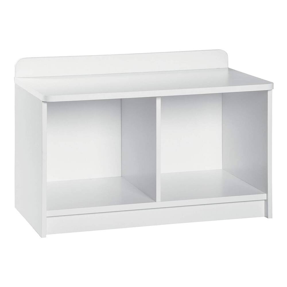 Alt View 1. ClosetMaid - ClosetMaid Cubeical 149400 Heavy Duty Wood 2-Cube Storage Bench, White (2 Pack).