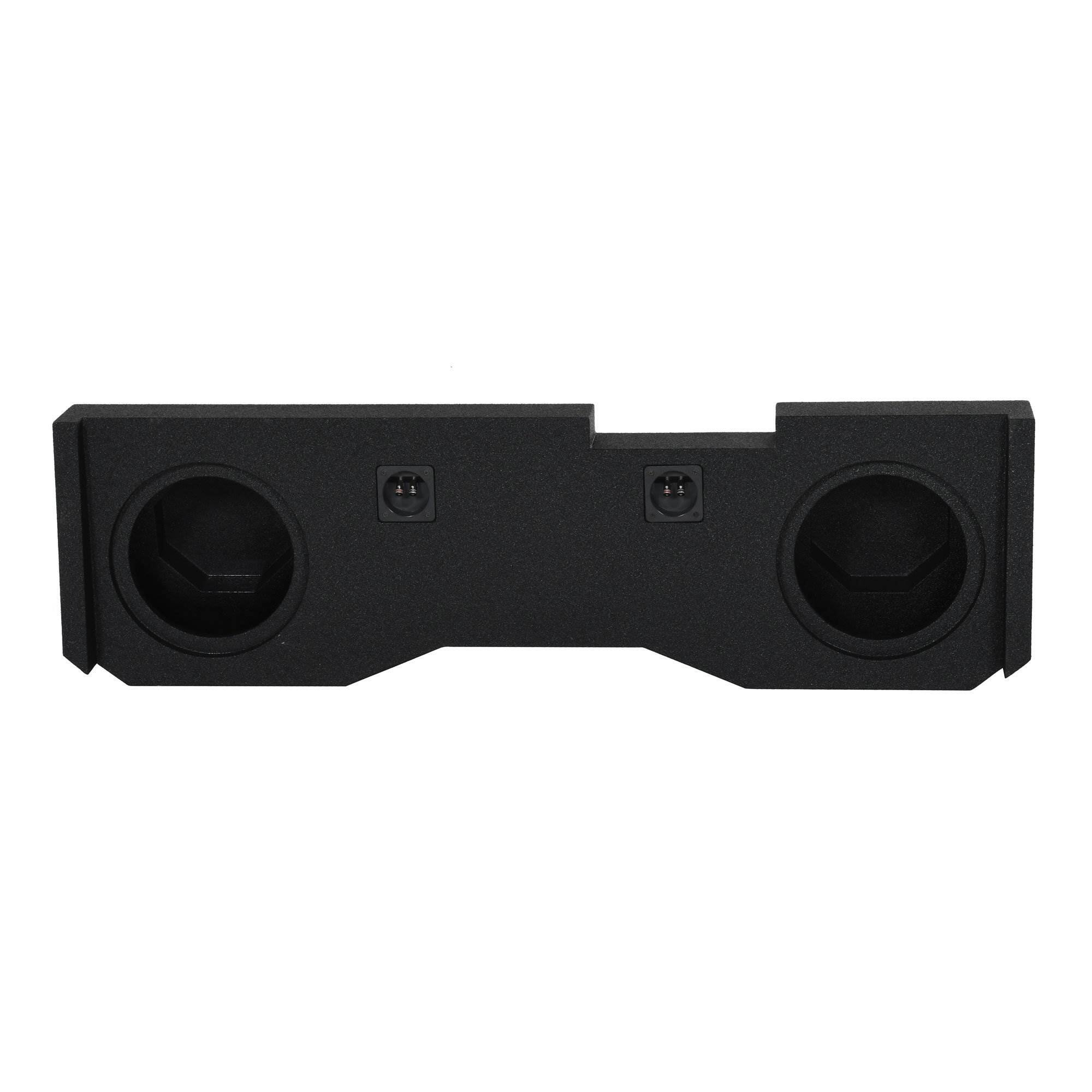 Alt View 1. QPower - QPower Dual 10" Sub Box - Chevy Silverado Crew Cab & GMC Sierra Crew Cab 14-18 - Black.