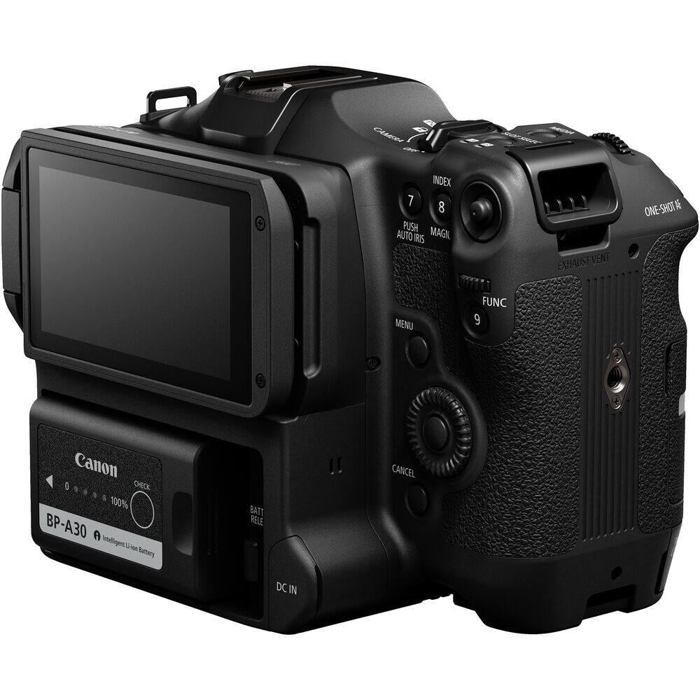 INDEX 7 8 PUSH AUTO TRIS MAGN EXHAUST VENTI ONE-SHOT K MENU FUNC 9 Canon 0 CHECK 100% BP-A30 A Intelligent Uion Natters BATT RELE CANCEL DC IN