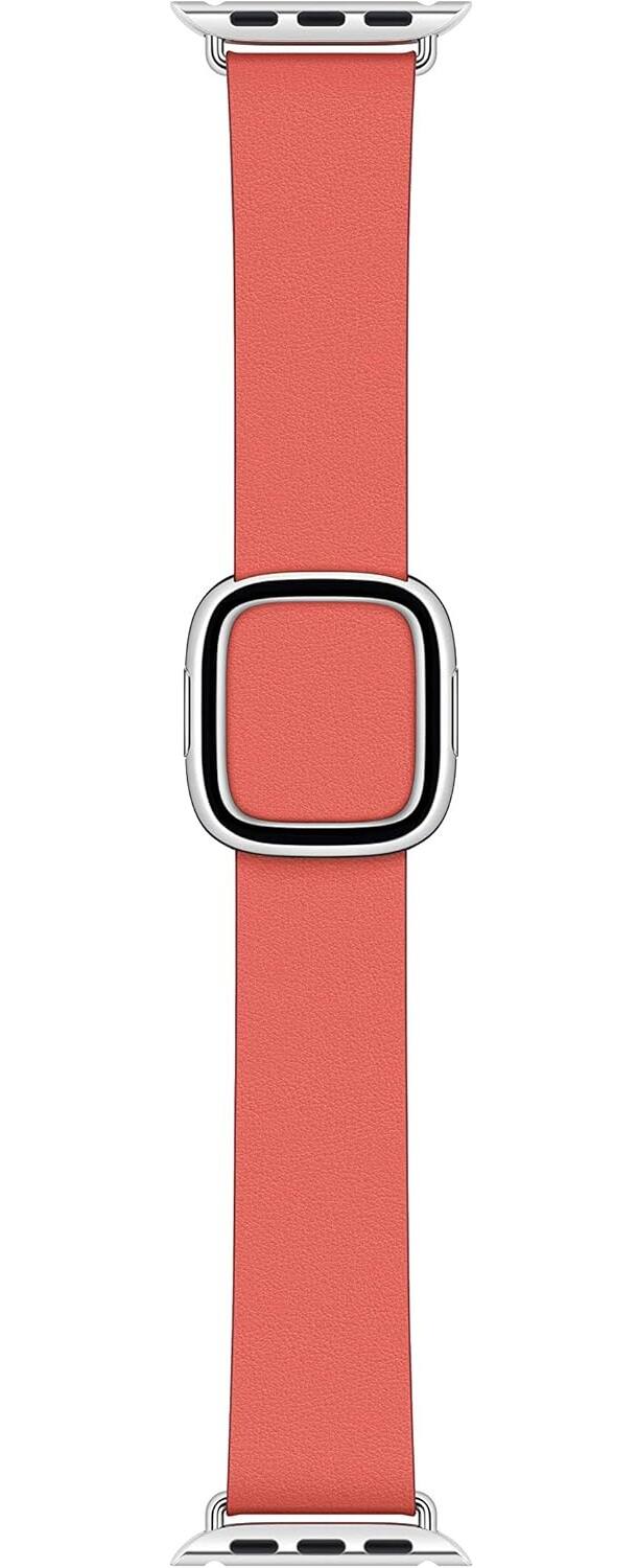 Front. Apple - Apple Watch Band - Modern Buckle (40mm) - Pink Citrus - Small - Pink.