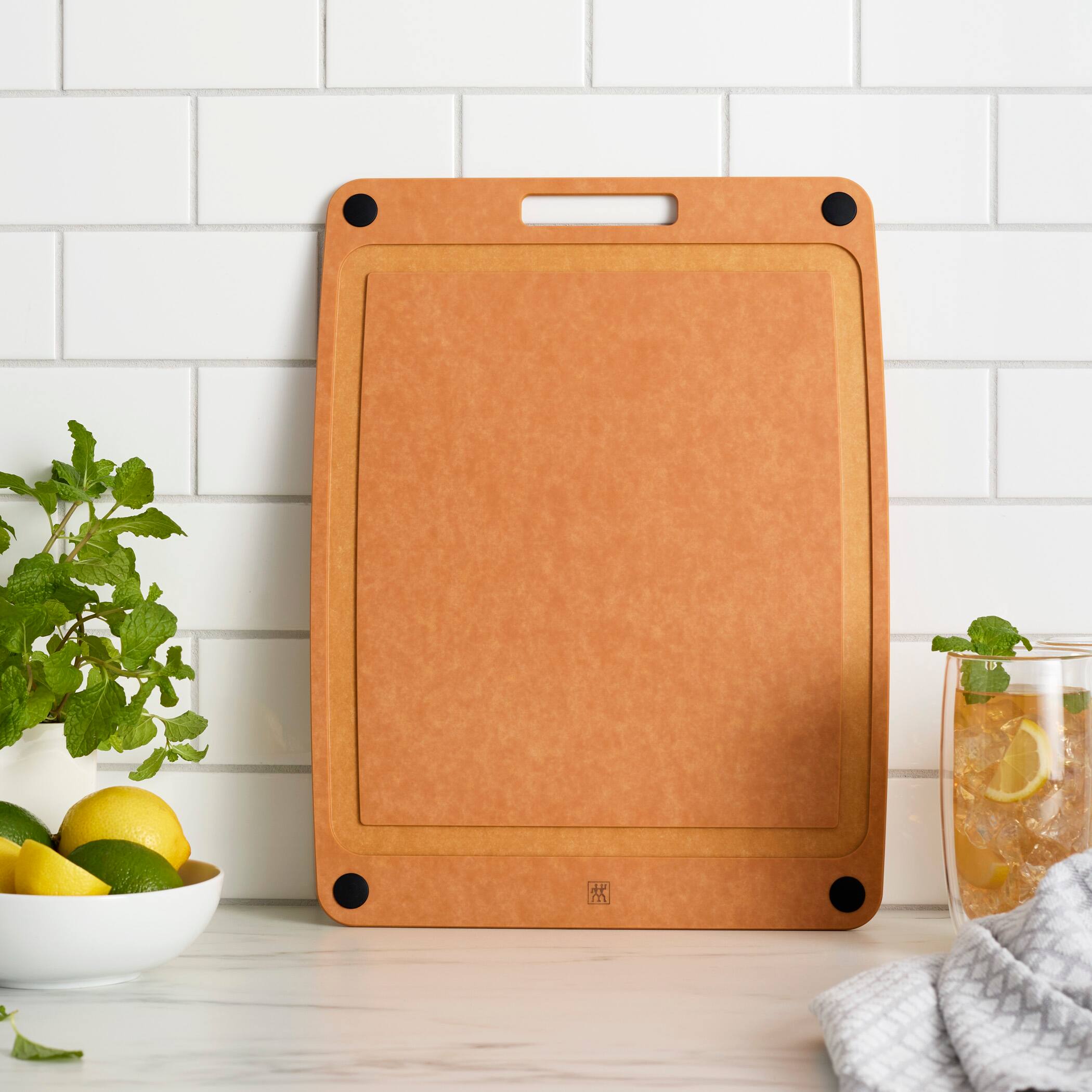 Alt View 4. ZWILLING - ZWILLING Plant Fiber 17-in x 13-in Non-Slip Cutting Board - Natural - Natural.