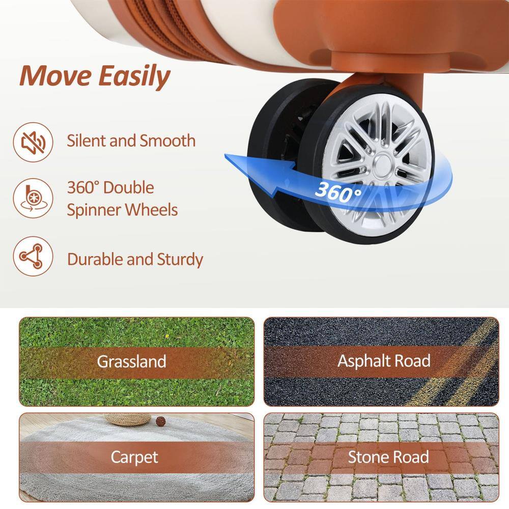 Move Easily

- Silent and Smooth
- 360° Double Spinner Wheels
- Durable and Sturdy

Grassland  
Asphalt Road  
Carpet  
Stone Road