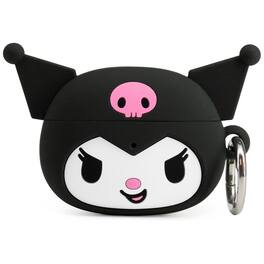 iFace - Sanrio Apple AirPods Pro 1 & Pro 2 Case Silicone Protective Cover Cute Design with Carabiner - Kuromi