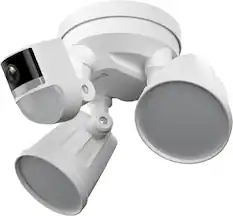Front. Swann - Wi-Fi 4K Security Surveillance FloodLight Camera, Night Vision, Waterproof, Motion Activated, Heat Sensing, 2-Way Talk - White.