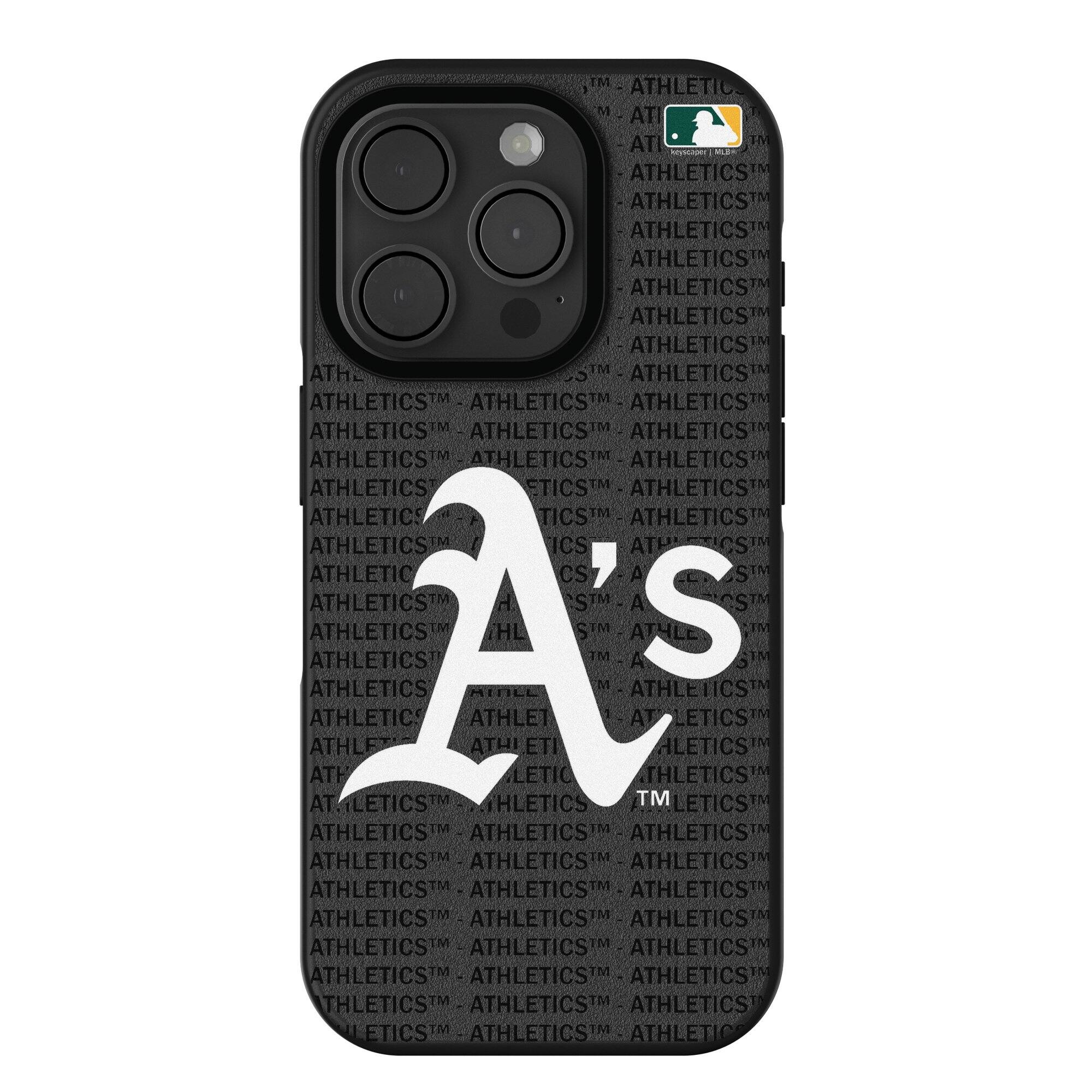 Keyscaper - MLB - Athletics iPhone Text Backdrop Design Bump Case - 16 Pro - Multicolor price history on PriceWatchPro