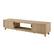 Angle. Walker Edison - 70" Mid-Century Modern Fluted-Door TV Stand for TVs up to 80" - Coastal Oak.