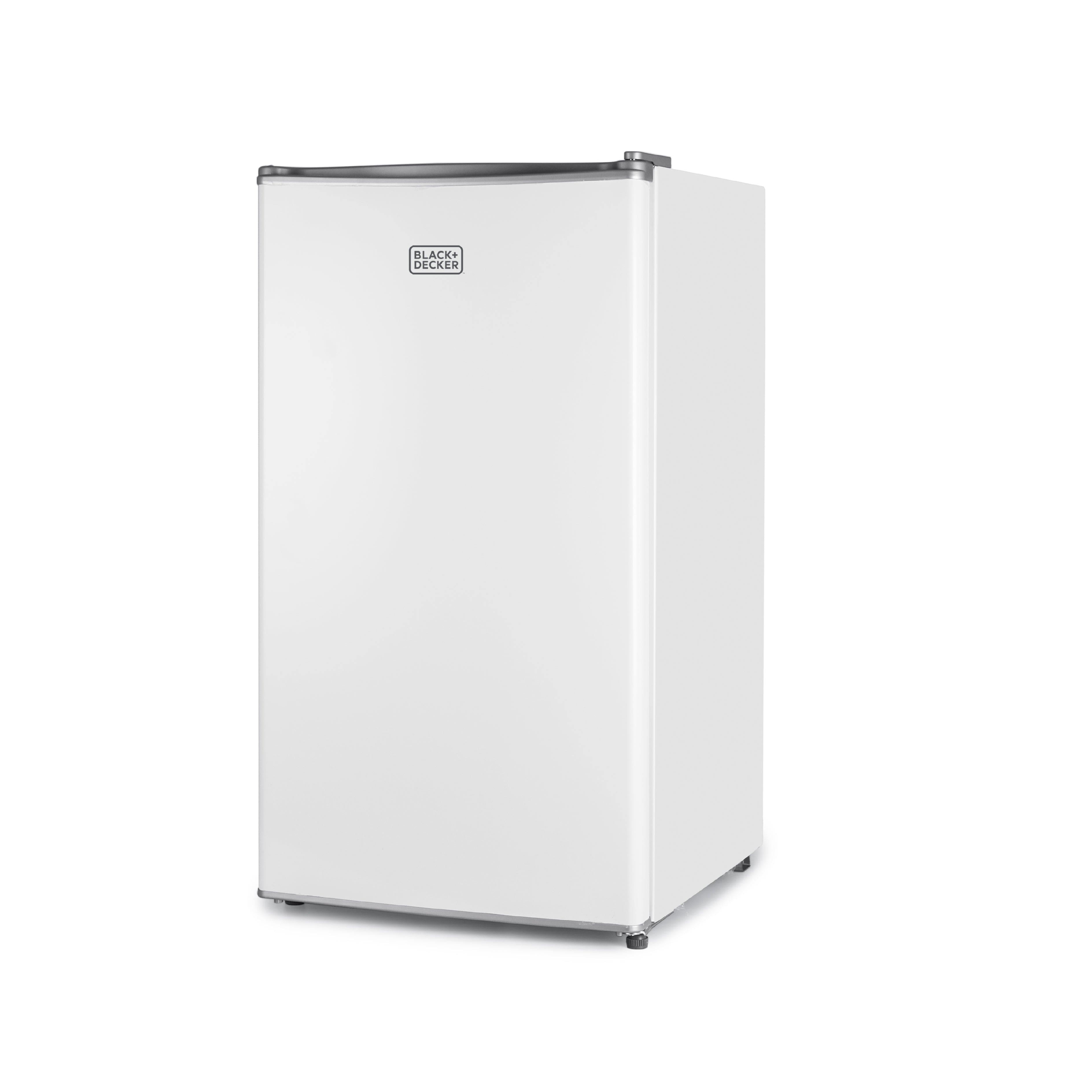 Black+Decker - 3.2 cu. ft. Freestanding Mini Fridge with Freezer - White