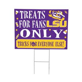 Evergreen Enterprises - LSU Tigers 18" x 24" Halloween Treats Outdoor Yard Sign - Multicolor