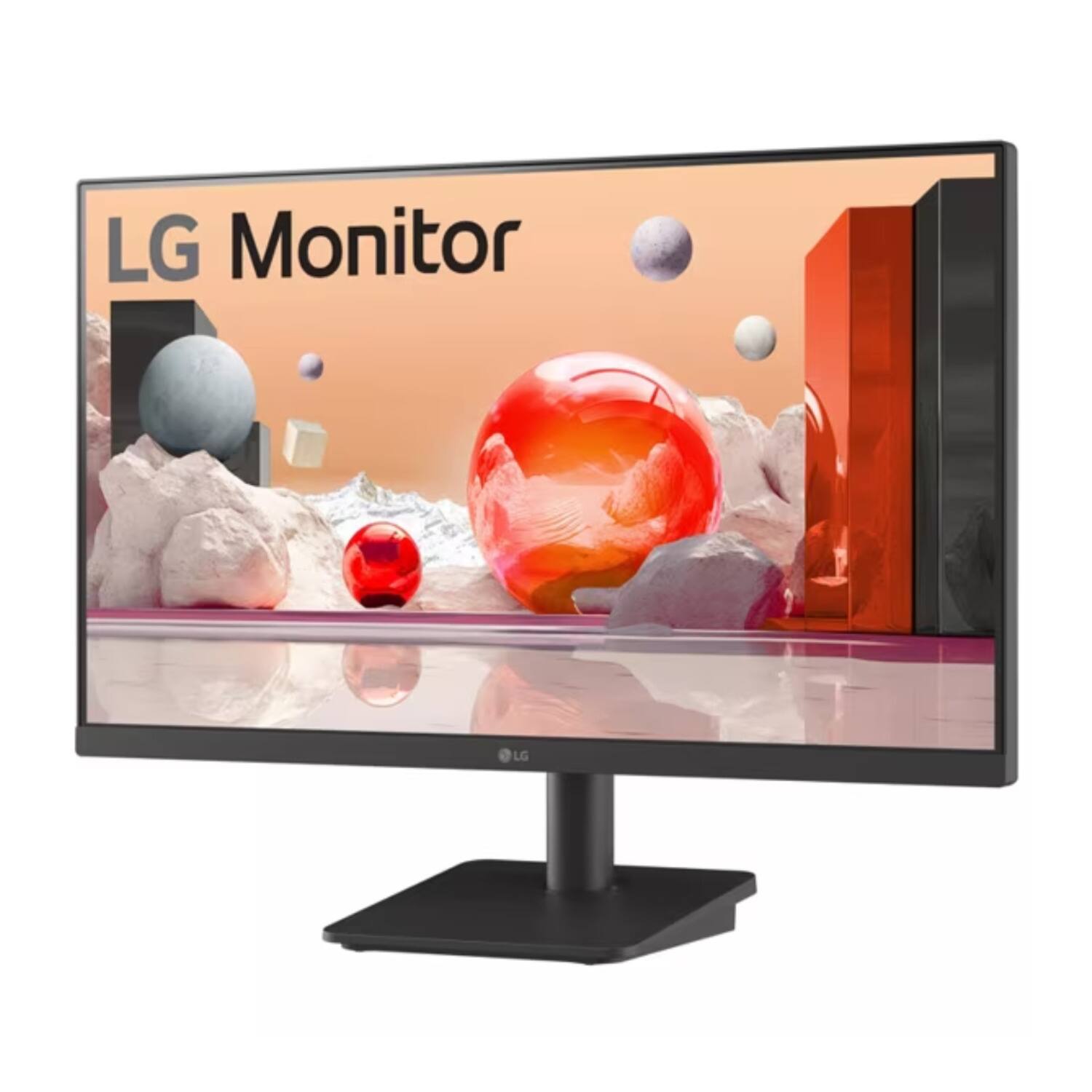 Back. LG - LG 27MS500-B 27-Inch Monitor IPS Full HD 1920x1080 100Hz (Black) - Black.