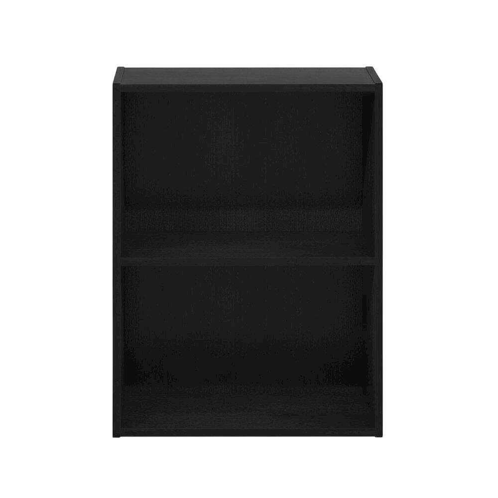 Back. FurniFact - Wood Bookcase with Open Shelving and Classic Design for Home Office Storage - Blackwood.