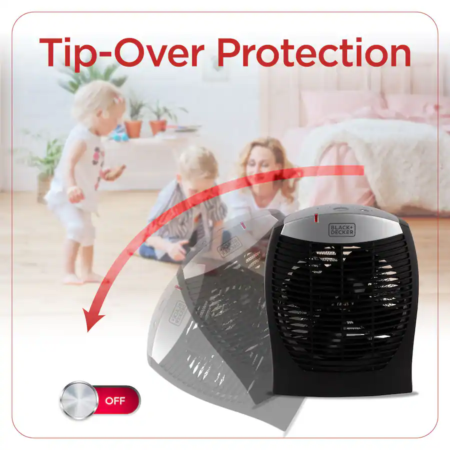 Black+Decker 1500W Space Heater Infrared Heater Black BHDE1706 - Best Buy
