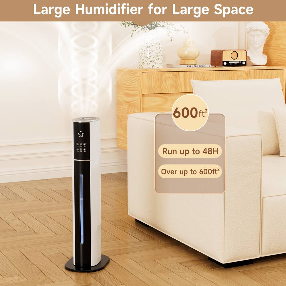 Large Humidifier for Large Space

- 600 ft²
- Run up to 48H
- Over up to 600 ft²