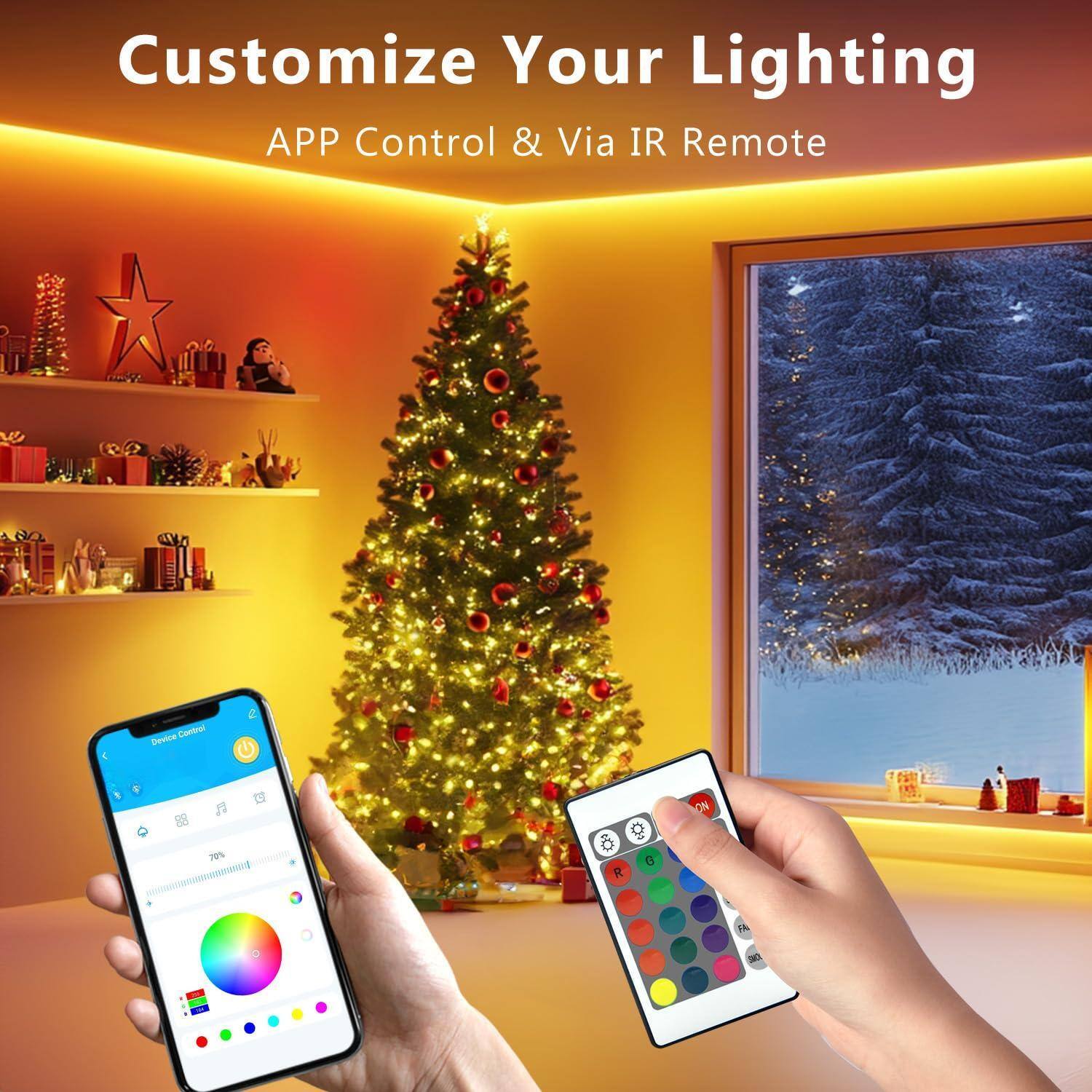 Customize Your Lighting  
APP Control & Via IR Remote